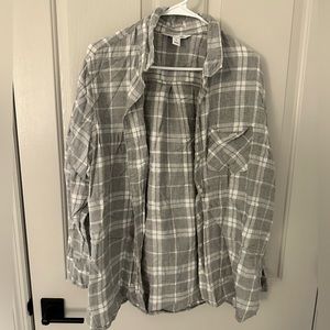 Grey Old Navy Flannel